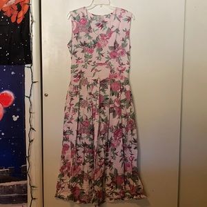 Vintage S Roberts Floral Dress